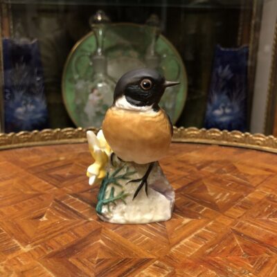 Статуэтка птица "Черноголовый чекан" Royal Worcester